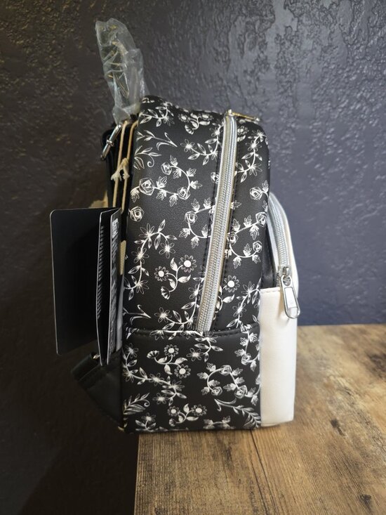 Disney Alice in Wonderland Black and White Loungefly Backpack NEW main image 4